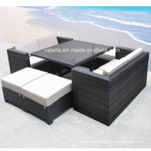 The Boca Grande Collection Cube Patio Outdoor Rattan Sofa Set